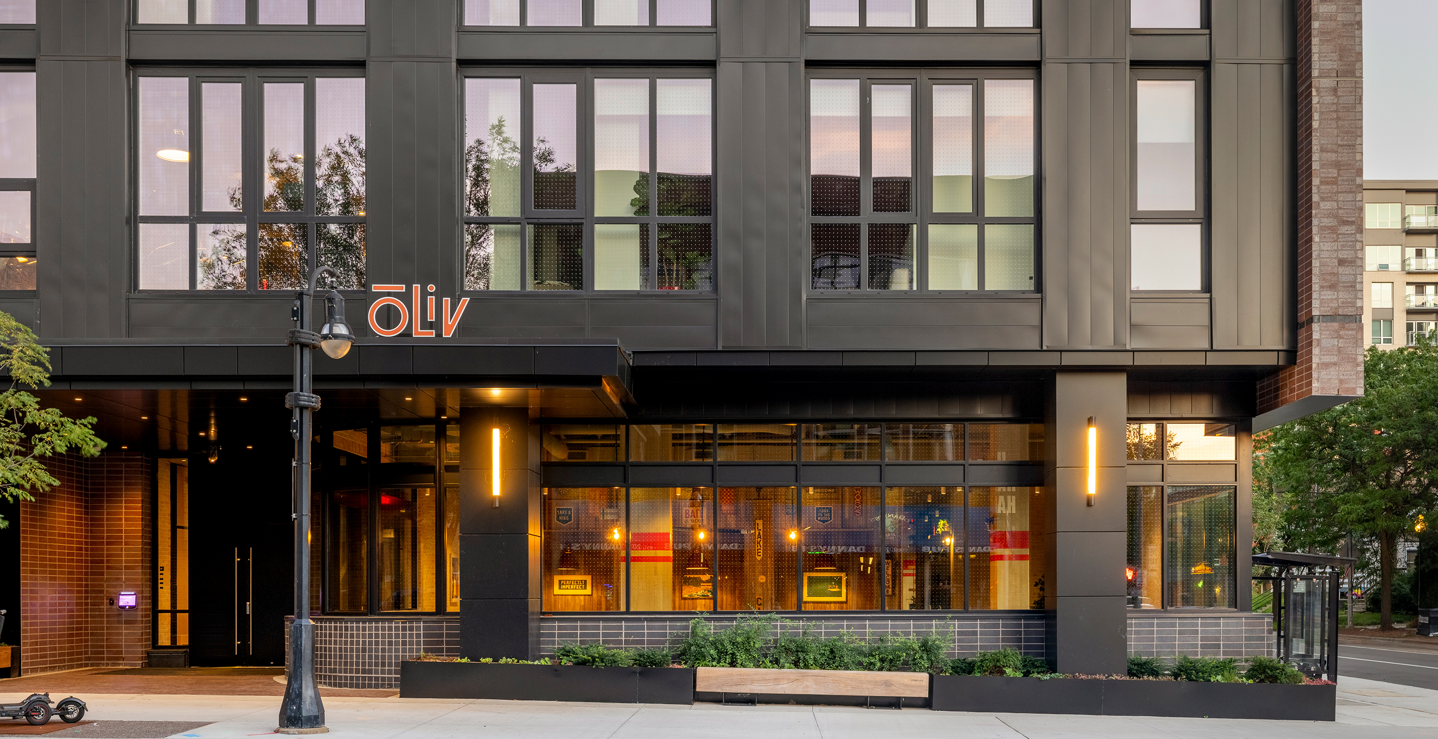 The exterior of oLiv Madison