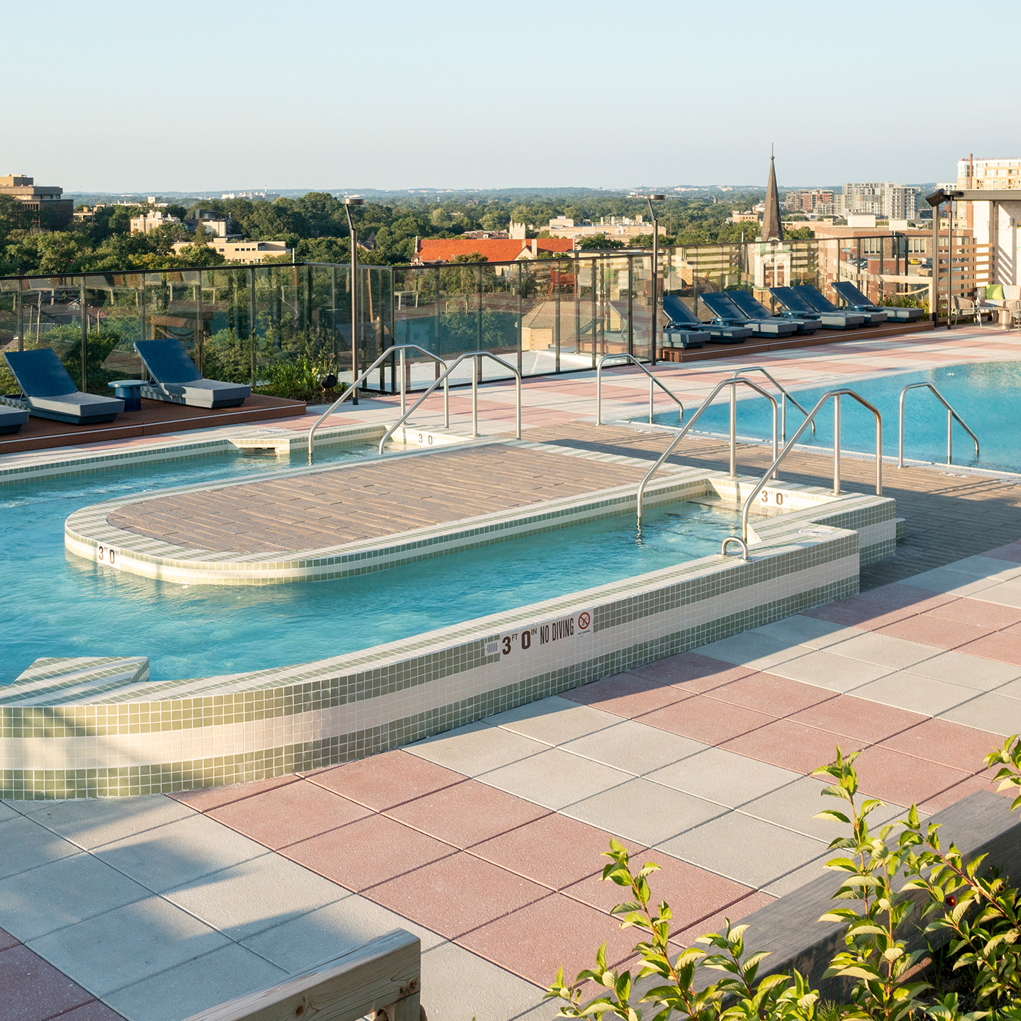 A resort-style swimming pool